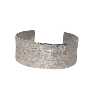 Handmade stamped celestial pattern distressed adjustable‎ wide cuff bracelet